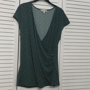 41 Hawthorn Jersey Wrap Top Green Black Size XXL